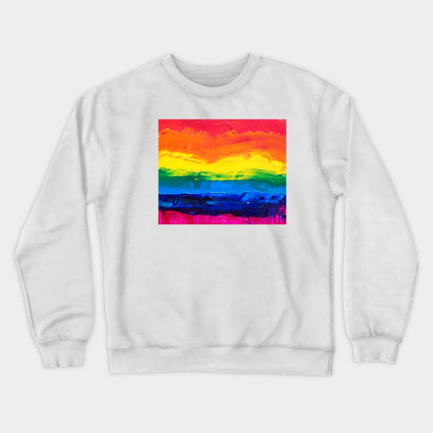 Gay Flag LBGTQ Crewneck Sweatshirt by Pop Cult Store